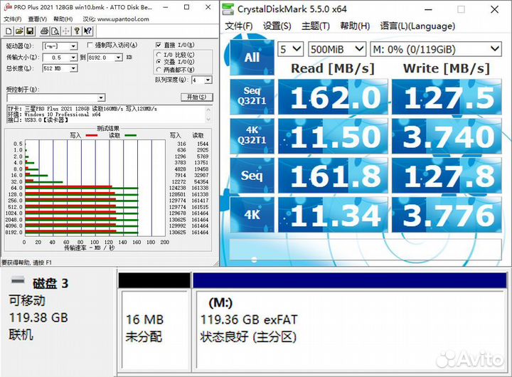 Samsung PRO Plus microSD 128GB + reader USB 3.0