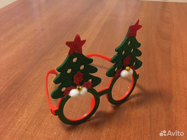 Дед Мороз, очки Новогодняя Елочка, ободок снеговик