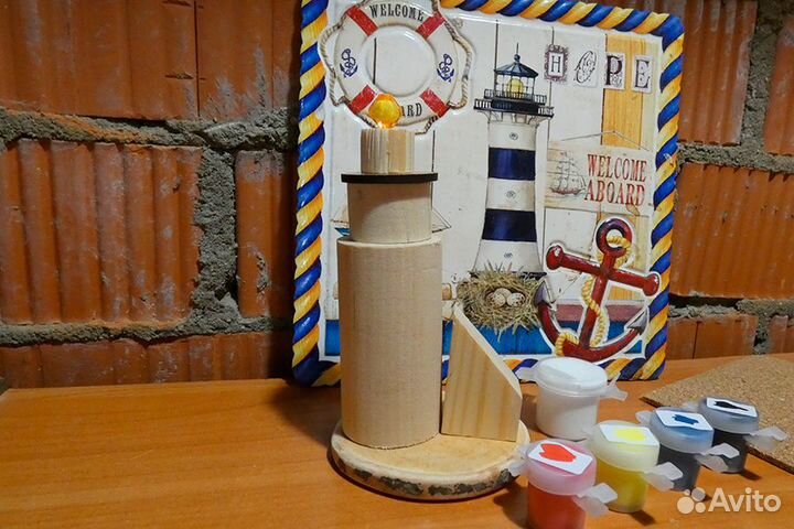 Заготовка для творчества: домик с маяком на спиле