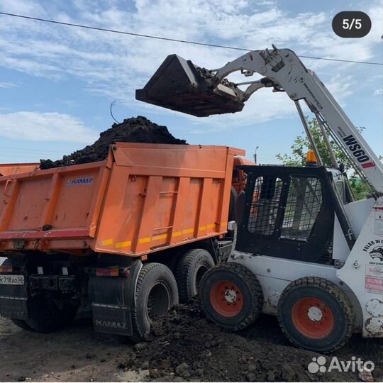 Услуги камаз (самосвал ) 15т экс- погрузчик JCB