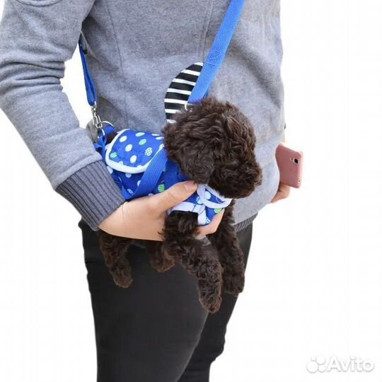 Шлейка для котят и щенков / Сумка-шлейка