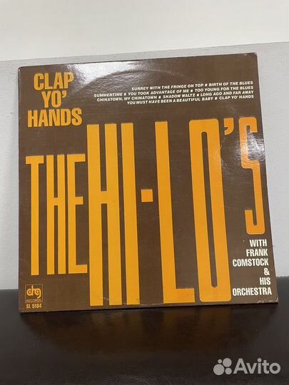The Hi-lo's Clap yo' hands 1980 USA винил