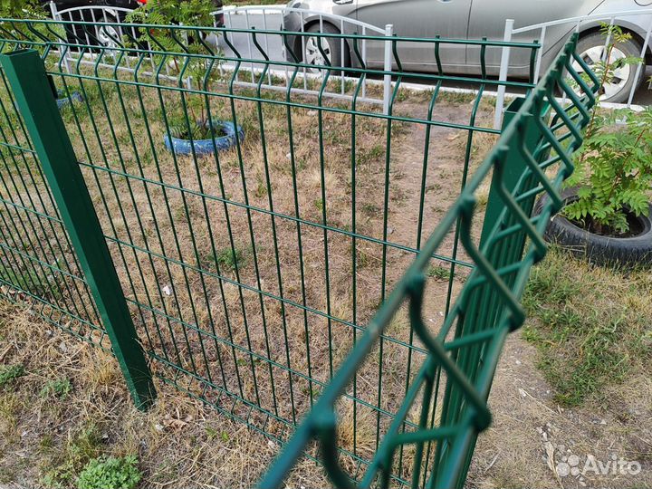 Монтаж забора 3d сетка