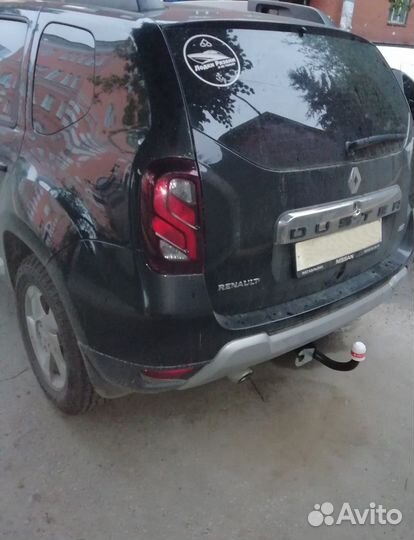 Фаркоп на Renault Duster l,ll без подрезки бампера