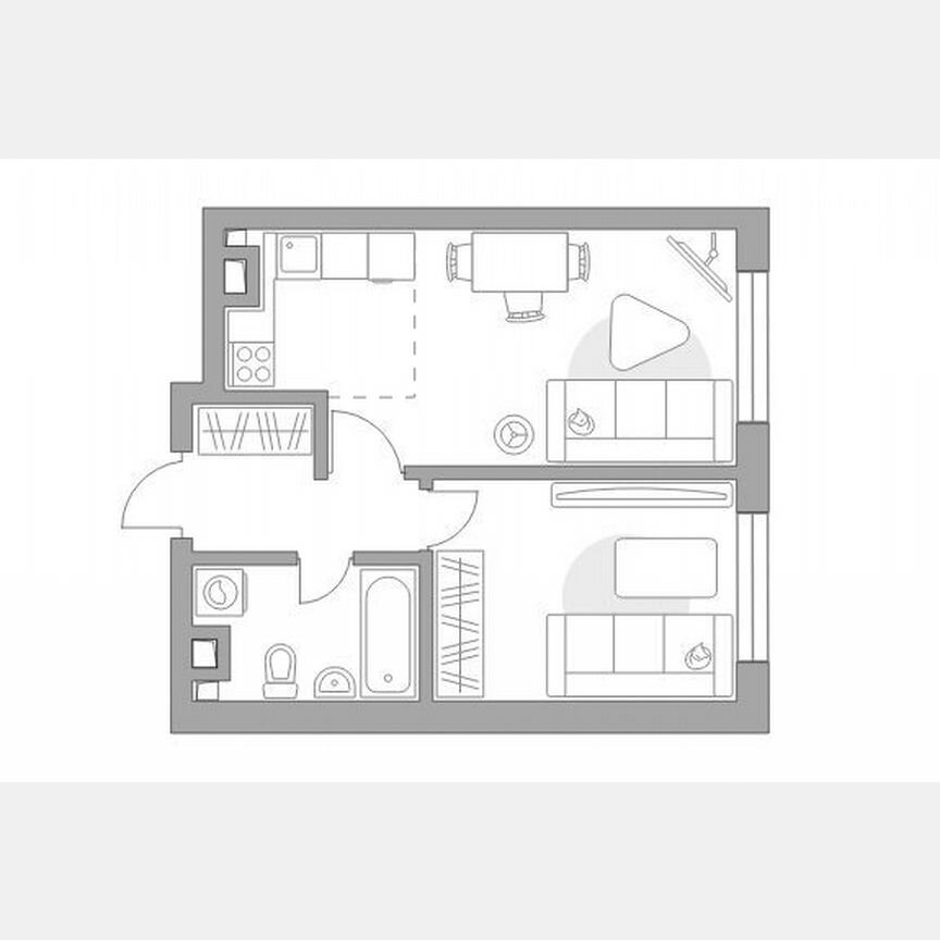 1-к. квартира, 38,8 м², 3/25 эт.