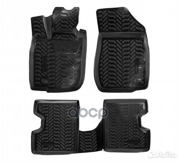 Ковры в салон (3D с подпят.без 3-го ряда) для L