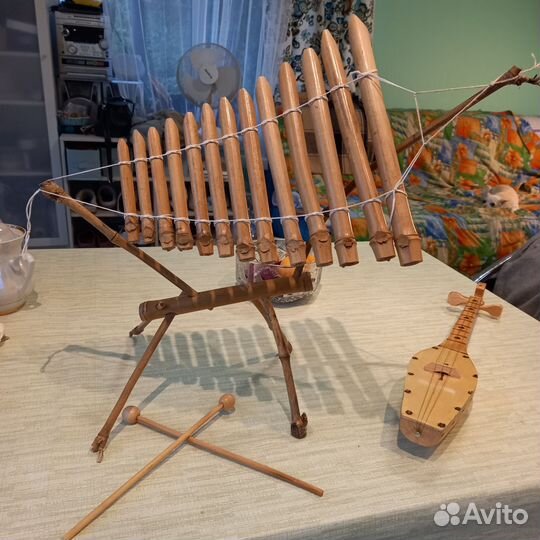 Ксилофон из бамбука