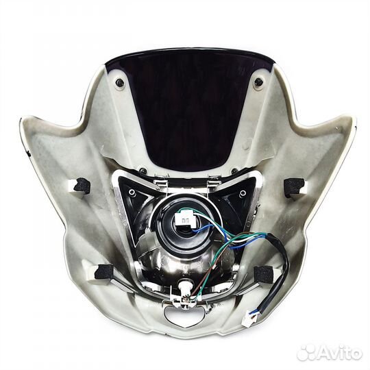 Обтекатель ZS125/150 +фара, крепеж (черный)