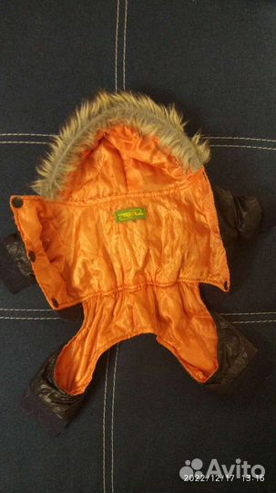 Комбинезон для маленькой собаки зима