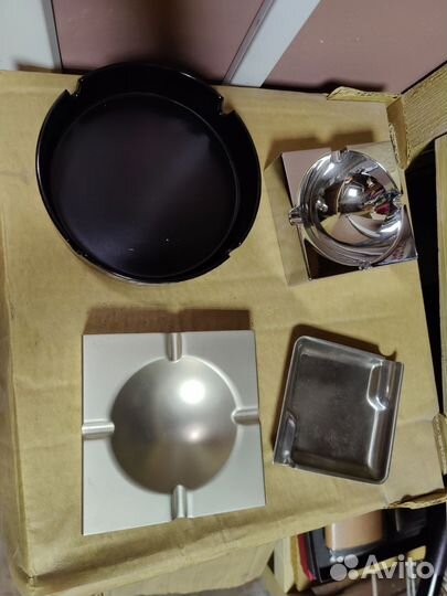 Пепельницы нержавейка много