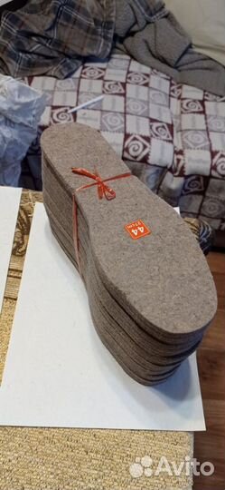 Стельки войлочные толстые7 мм, размер44, длина 27