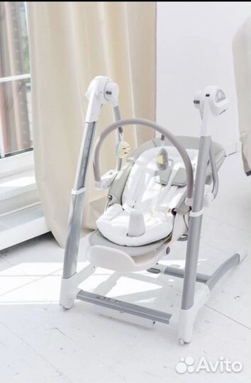 Стульчик для кормления и электрокачели 3 в 1