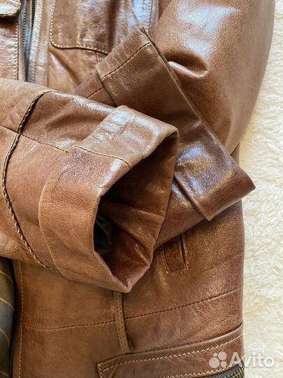 Куртка кожаная женская 46