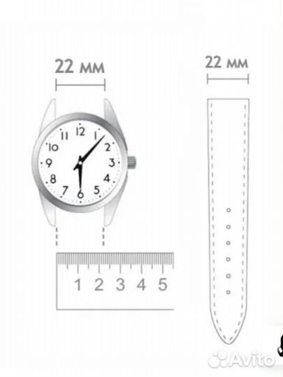 Ремешок для часов 22 мм новый