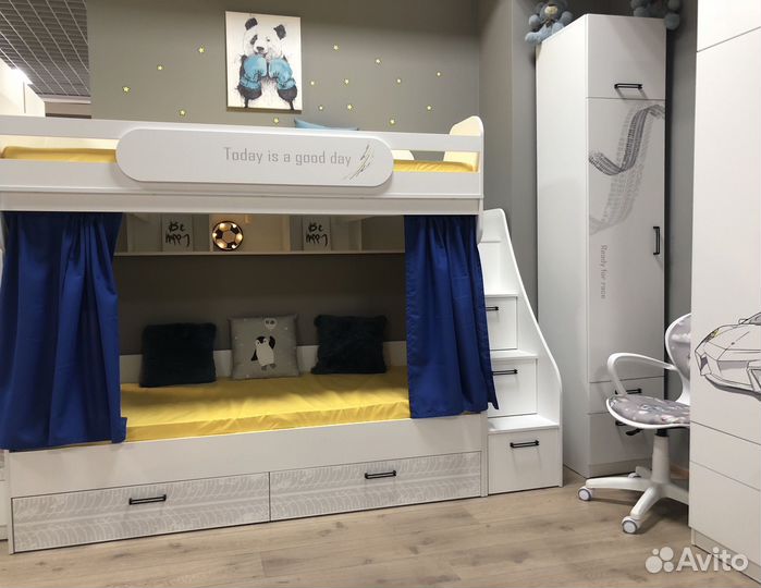 Двухъярусная кровать 90х190