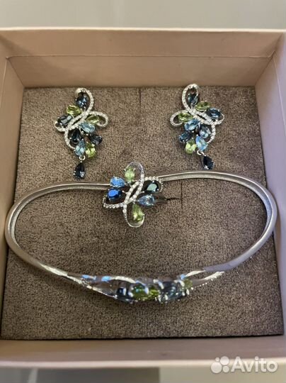 Ювелирный комплект серебро