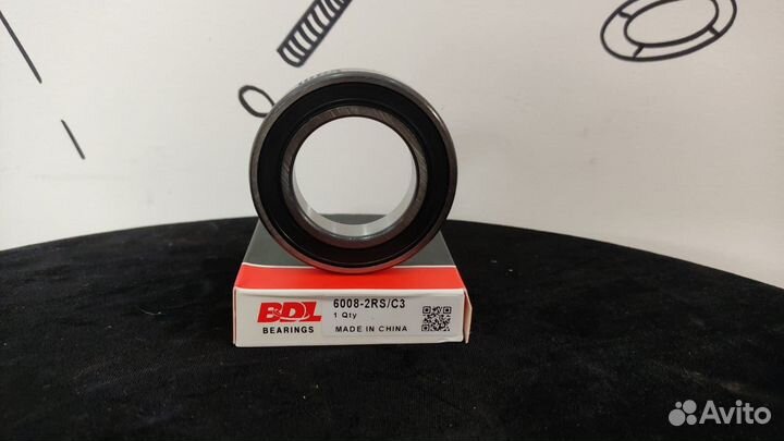 Подшипник шариковый, однорядный, закрыт 40х68х15 м