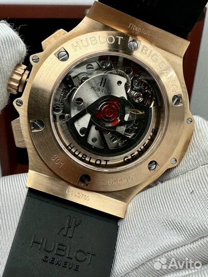 Золотые механические часы Hublot мужские