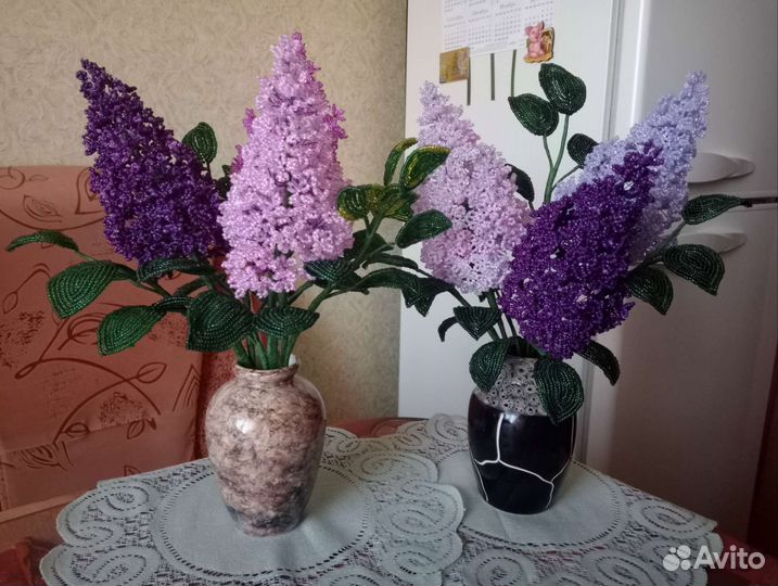 Сирень из бисера