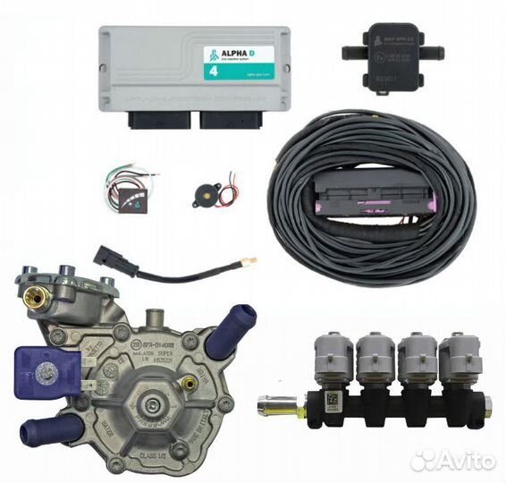 Гбо 4 поколения Alpha на 4 цил с установкой