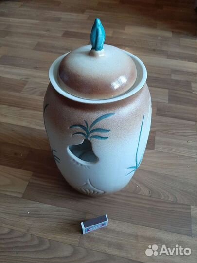 Банка под чеснок большая новая керамика большая