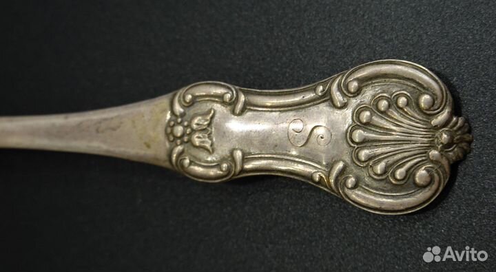 Ситечко компотная ложка серебро 84 пробы 19 век