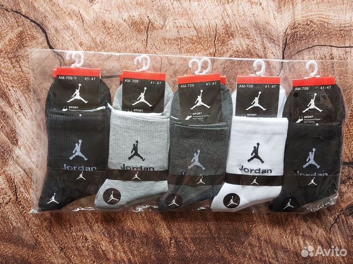 Носки Nike Adidas Jordan белые