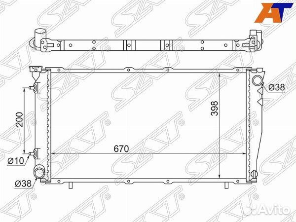 Радиатор subaru forester, subaru forester 97-02 SF