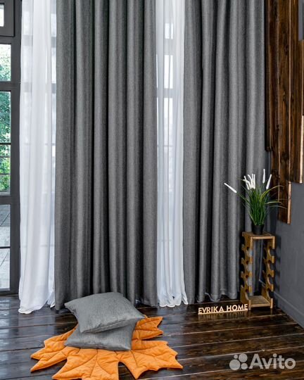 Шторы турецкая рогожка Орфей