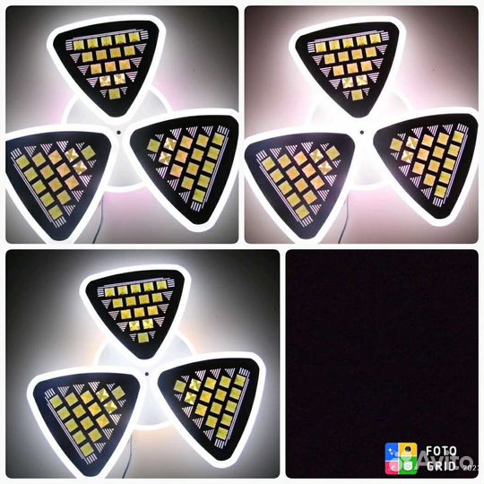 Люстра потолочная светодиодная с пультом