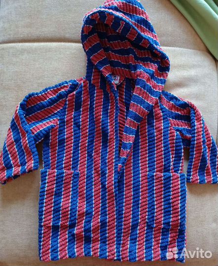 Детский махровый халат, сланцы