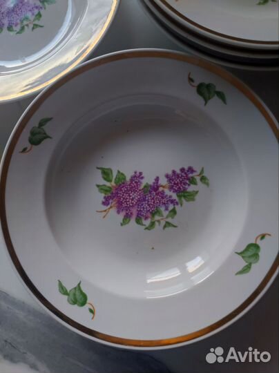 Тарелки СССР дулево