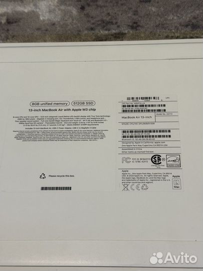 MacBook Air 13 M3 8/512gb Space Gray