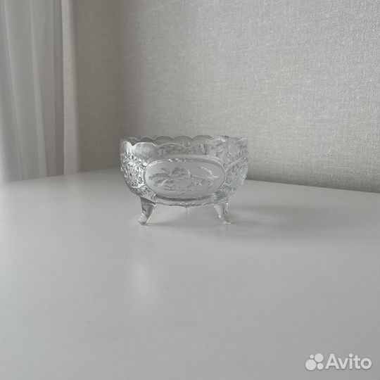 Конфетница хрустальная