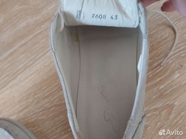 Мужские топсайдеры натуральные