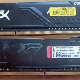 Модуль памяти Kingston HyperX Fury DDR4 2x 4 Гб