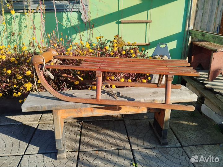 Санки деревянные