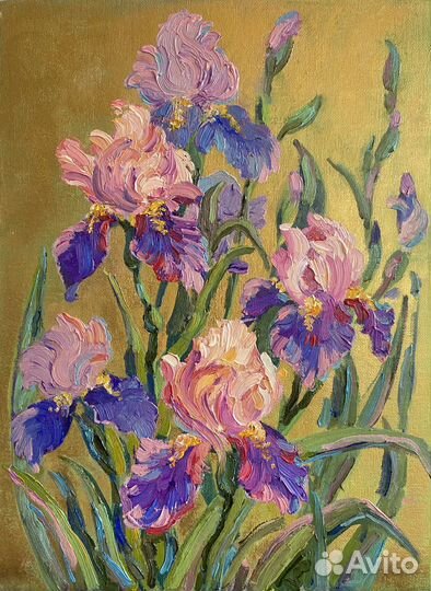 Картина маслом цветы