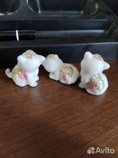 Фарфоровые статуэтки котята
