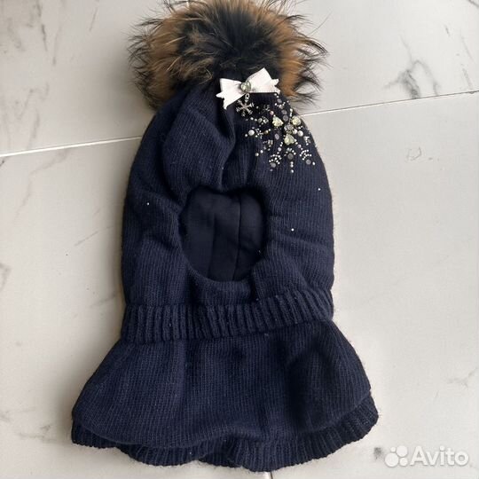 Шапка шлем для девочки