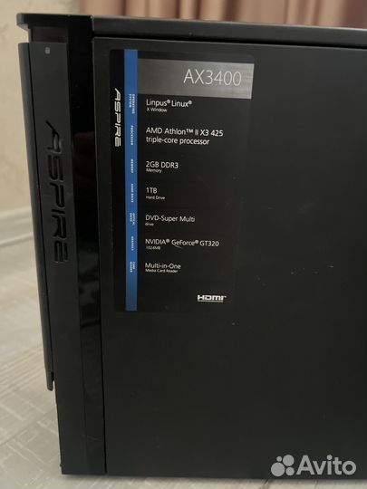 Системный блок мини. Aser Aspire AX3400
