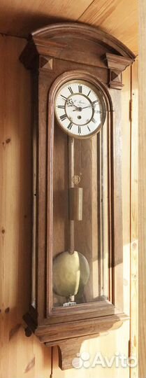 Часы настенные. Венский регулятор. W. Bauer. Wien