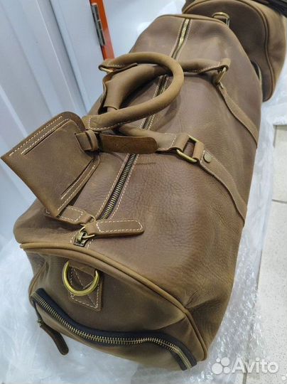 Сумка спортивная натуральная кожа мужская