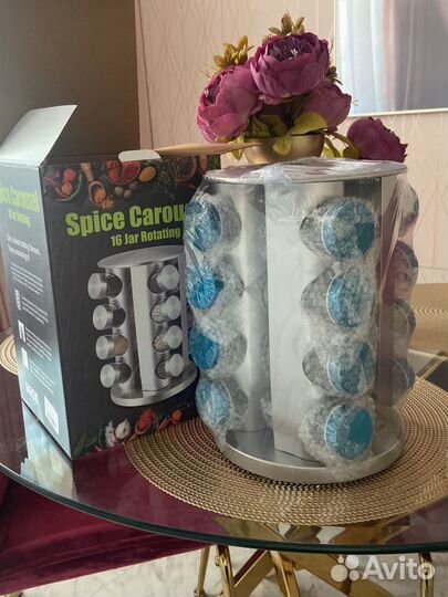 Набор для специй, 16 банок+наклейки и маркер