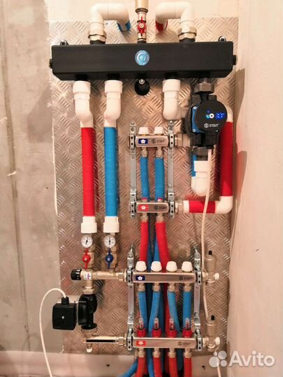 Теплый пол. Отопление Монтаж Котельной Сантехник