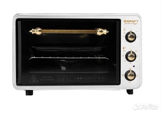 Мини печь kraft TCH-MO 3605 W retro