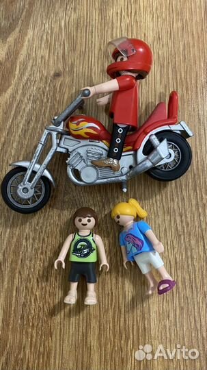 Playmobil мотоцикл фигурки