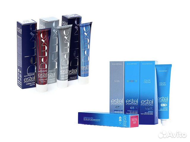 Краска,оксиды и пудра для волос эстель делюкс