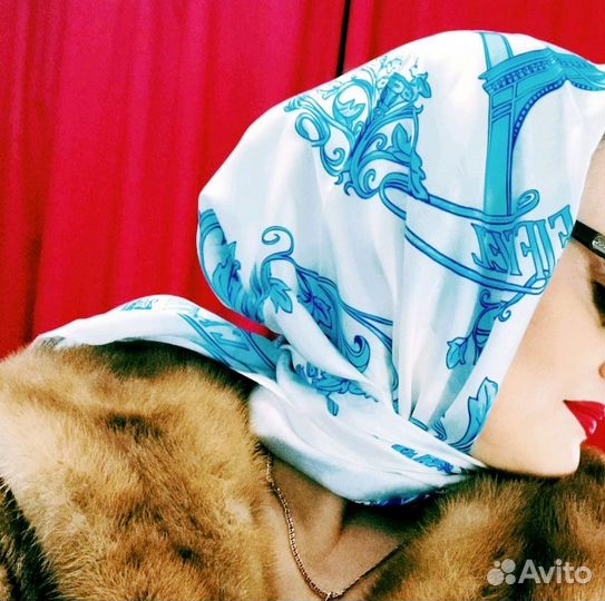 Шелковый платок Париж Города мира шелк 2006 год