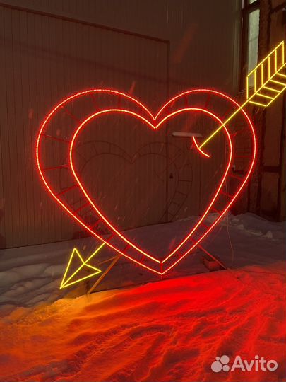 Светодиодное сердце. Световая фигура